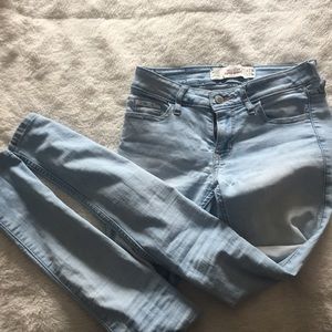 Hollister super skinny light wash jeans